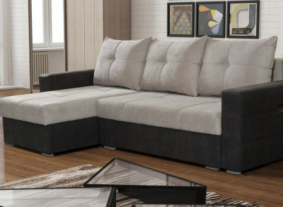 Luxus Ecke Couch L-Form Edel Modern Sofas Italien Möbel Textil Beige Stoff Neu